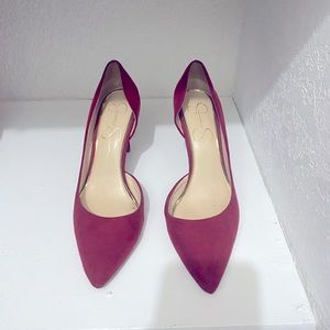 Red Low Heel Pumps